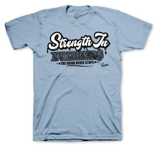 Yeezy 700 Hospital Blue shirt collection to match | Strength in Numbers tee