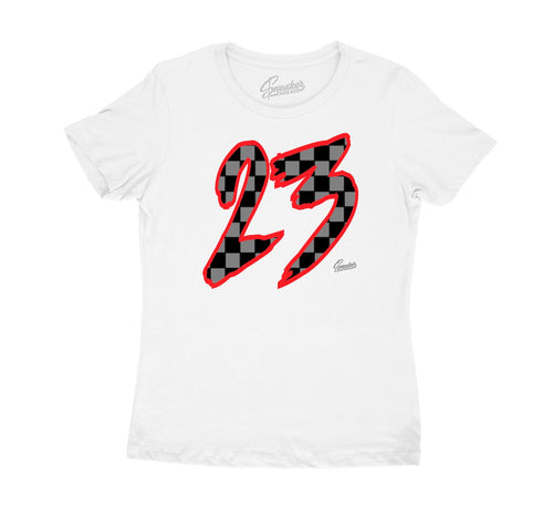 womens tees made to match perfect with the Jordan 12 dark grey shoe collection