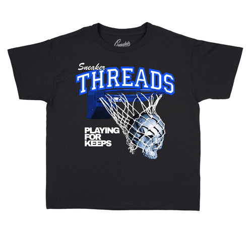 Kids shirts matching Jordan 3 racer blue collection 