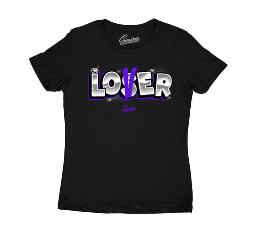 Womens Jordan 13 court purple sneaker tees match Court purple shoes