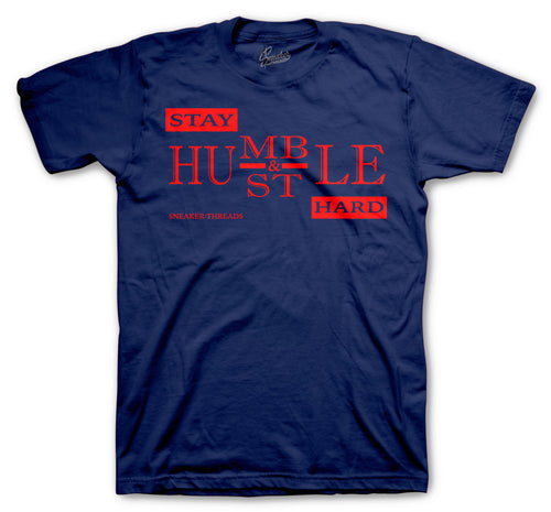 Foamposite Blue Stay Humble Shirt