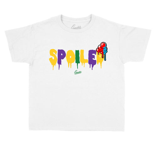 Playground Jordan 13 sneaker collection matches a collection of shirts for kids