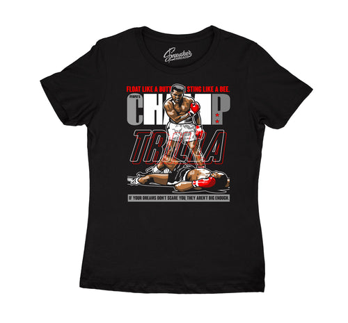 t shirts for girls match Jordan 12 flu game sneakers