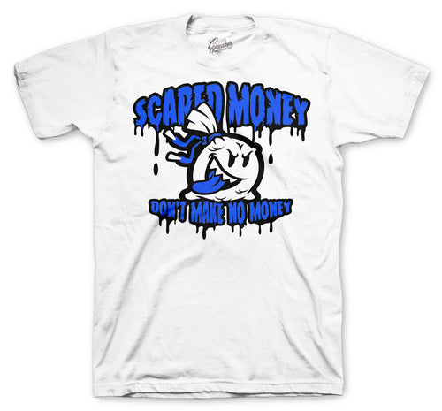 Retro 3 Racer Blue Scared Money Shirt