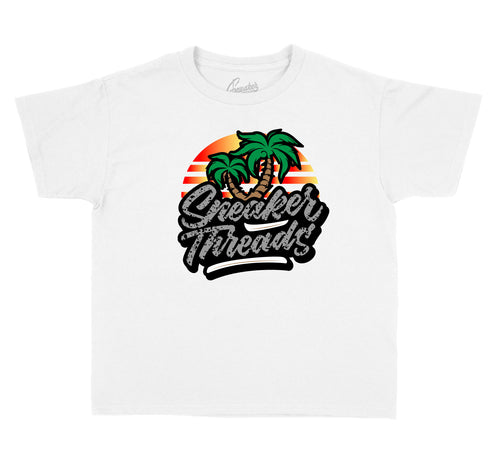 Rasta Jordan 4 sneaker collection matches perfectly with boys shirt collection 