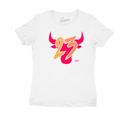 Jordan 12 womens sneaker collection hot punch designed to match womens tees