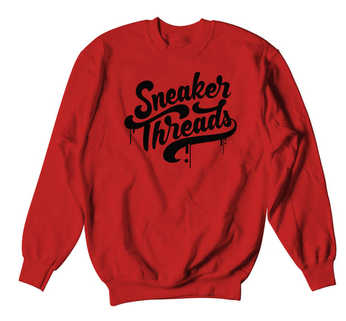Retro 6 Carmine ST Drip Sweater