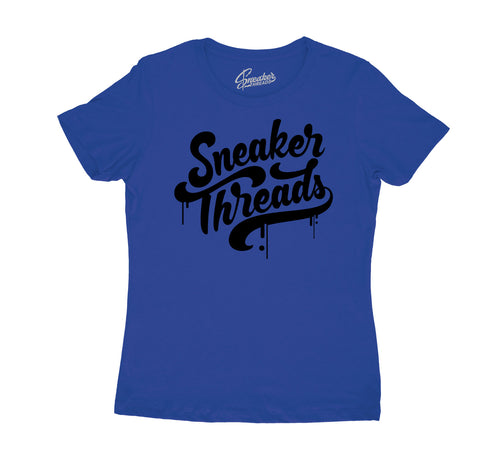 Black Hyper Royal Jordan 13 matching ladies clothing