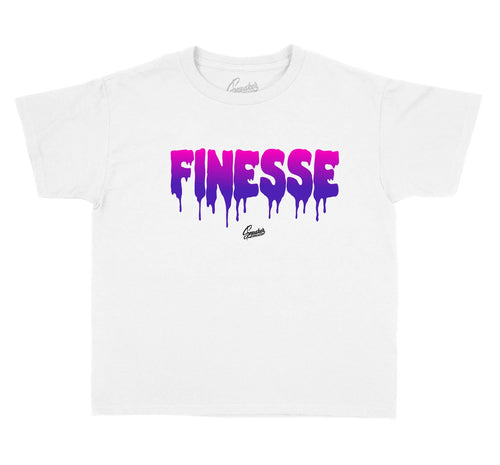 Barely Grape Jordan 3s match kids tees