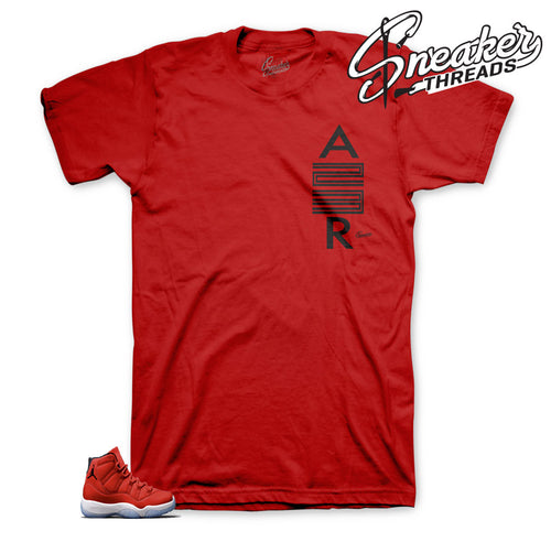 Jordan 11 win like 96 tees | dope gym red shirt match retro 11.