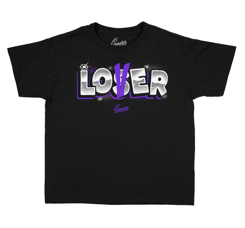 Kids Jordan Retro 13 court purple Sneaker Shirts And Matching Tees 