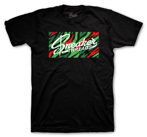 Retro 1 Lucky Green ST Zebra Box Shirt