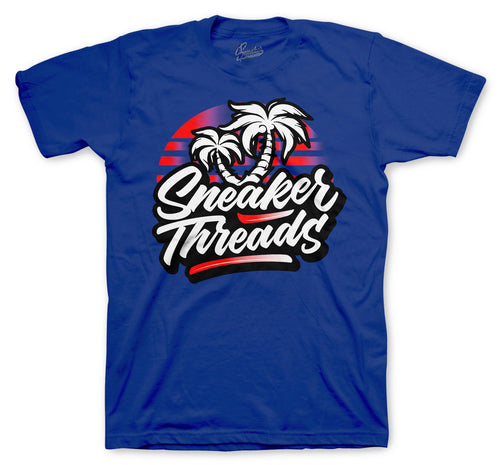 tee collection has matching sneaker collection loyal blue Jordan 4 shoes