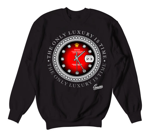 Jordan 12 playoff sweaters match retro 12 shoes | Matching sweatshirts