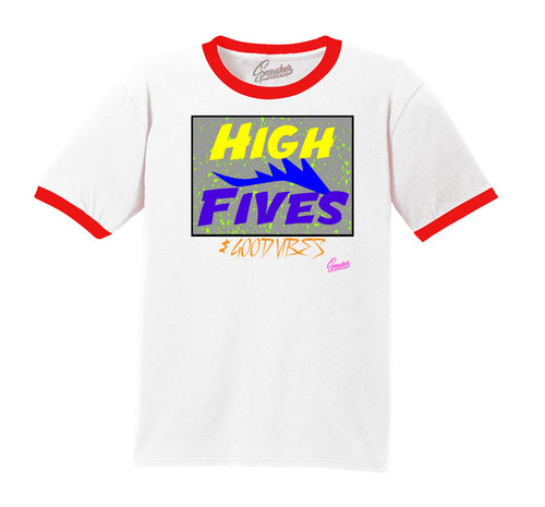 Retro 5 What The High Fives Ringer Tee
