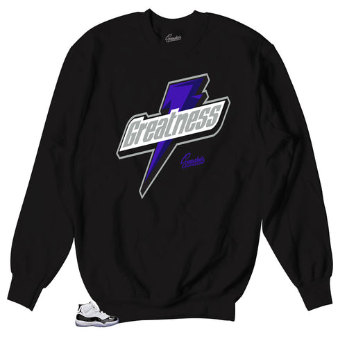 Jordan 11 concord sneaker sweaters match concord 11s.