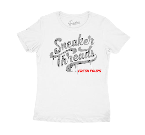 Womens - White Oreo 4 ST Drip Shirt