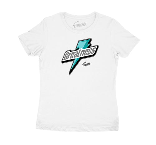 womens shirts to match the Jordan 5 island green sneakers
