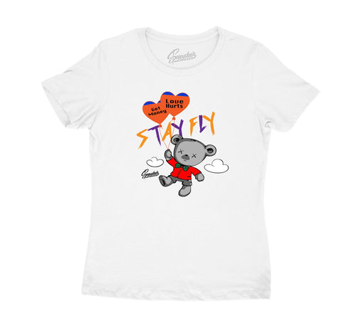 ladies shirt collection matching the Jordan 2 multicolor sneaker collection 