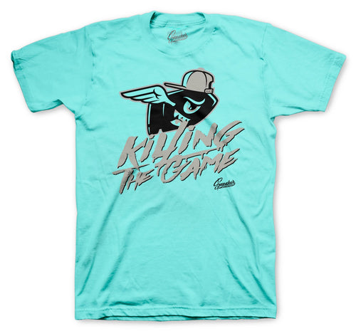Jordan 13 Island Green sneaker collection matches shirts