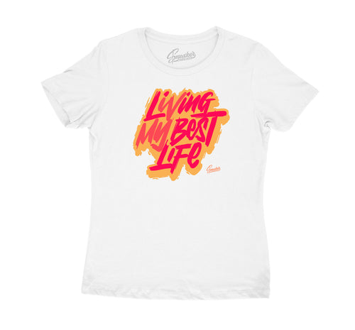 Jordan 12 womens hot punch sneaker collection goes with the shirt collection for women 