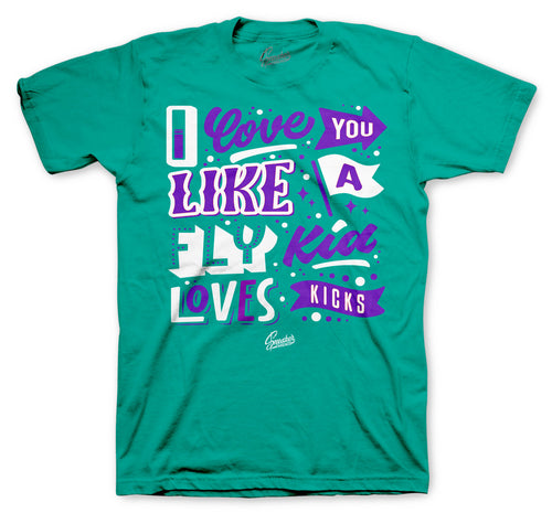 tees made to match the Jordan 5 grape purple sneakers