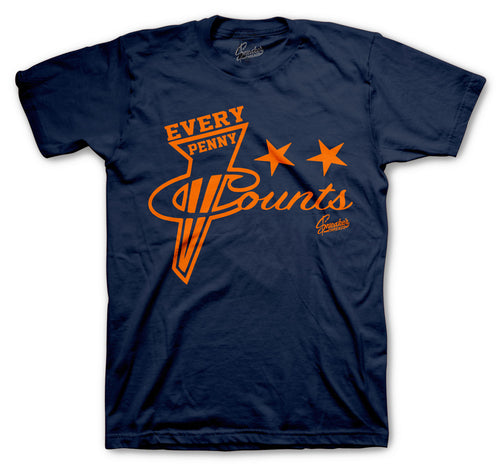 Foamposite rugged Orange sneaker collection matches with mens tee collection  perfectly