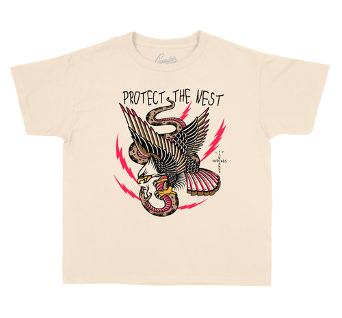 British Khaki Jordan 6 sneaker collection matching with kids t shirt collection 