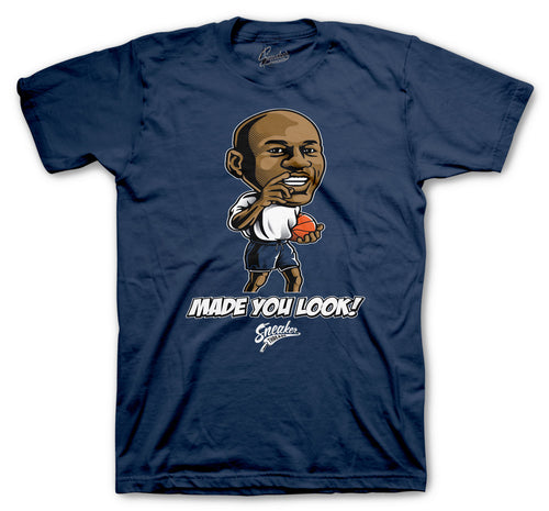 Midnight Navy Jordan 1 sneaker collection to match with guys tee collection 