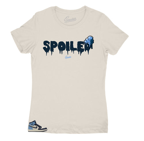 Jordan 1 Unc Obsidian womens shoe has matching women shirt collection