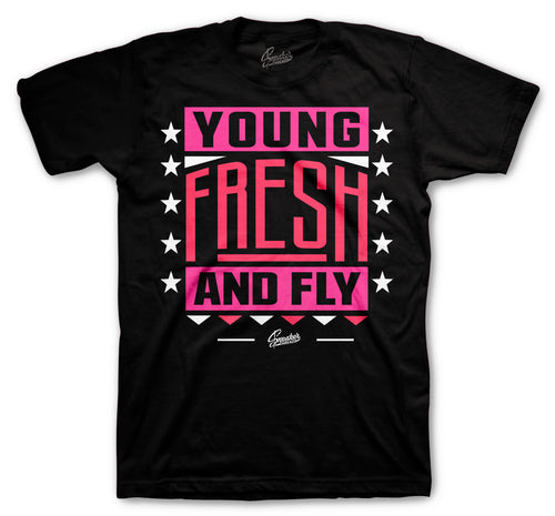 Retro 14 Shocking Pink Young Fresh Shirt
