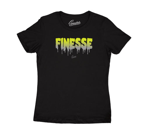 T shirt collection for women to match the Jordan 4 neon green retro sneakers