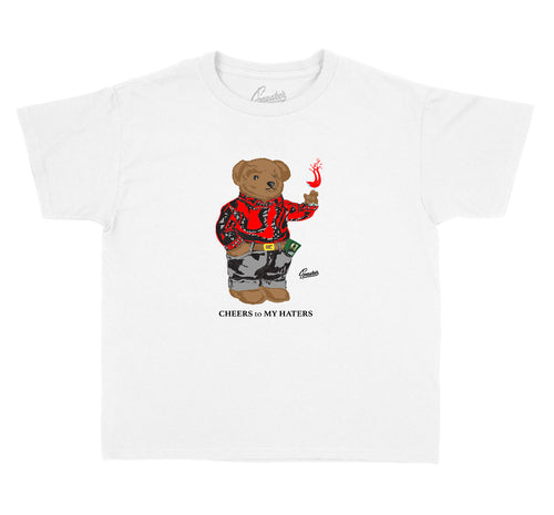 Kids - Red Cement 3 Cheers Bear Shirt