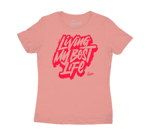 Womens - Rust Pink Living Life Shirt
