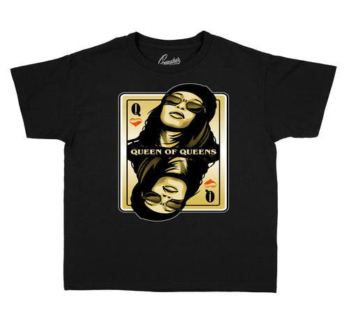 Kids - Gold Glitter 13 Queen Of Queens Shirt