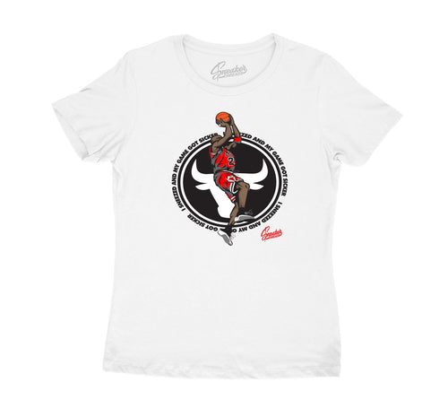 Womens jordan 12 dark grey sneaker tees match retro 12s shoes.