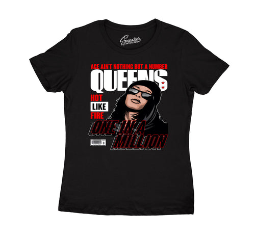 women t shirts designed to match the Jordan flu game 12s