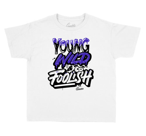 T shirt collection matches the sneaker Jordan 4 purple metallic sneaker collection 
