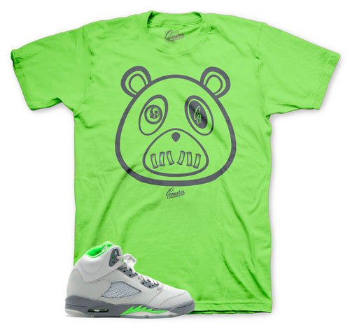 Sneaker tees match Jordan 5 green bean