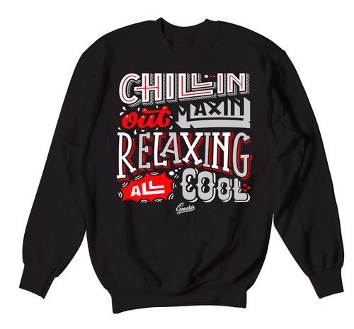 sweat shirt collection designed to match the Jordan 4 fire red sneaker collection 