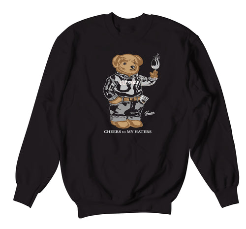 Retro 5 Anthracite Cheers Bear Sweater