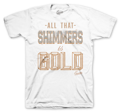 Retro 4 Shimmer Gold Shirt