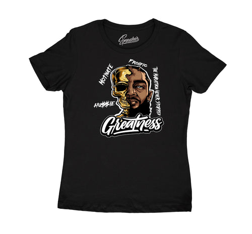 Womens - Gold Glitter 13 Great Nip Shirt