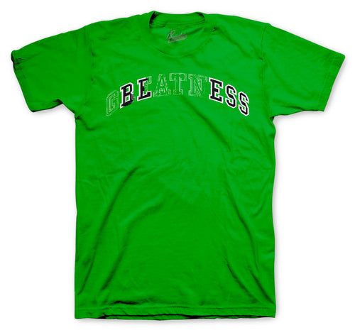 Jordan 1 retro one green sneaker collection that matches perfect with t-shirts