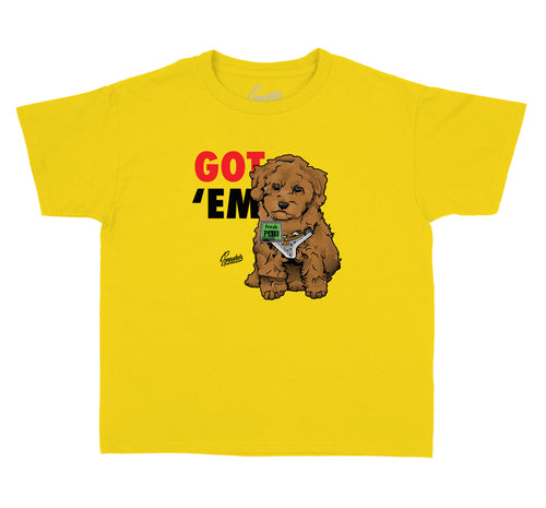 Rasta Jordan 4 sneaker collection matches perfectly with kids tee collection 