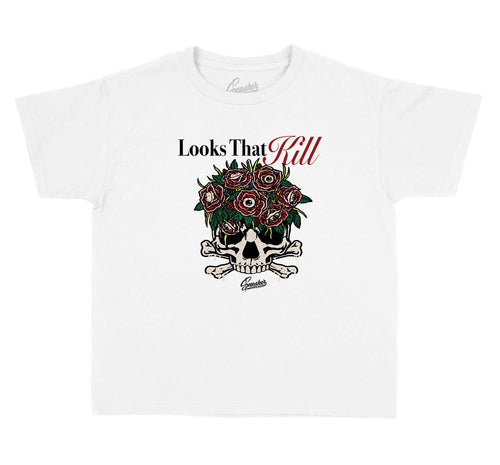 Shirt collection for kids designed to match the yeezy yecheil 350 shoes