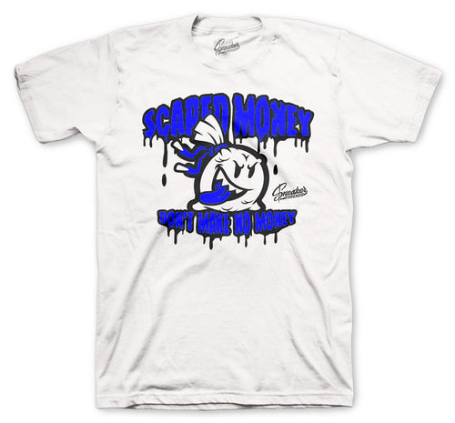Retro 14 Hyper Royal Scared Money Shirt