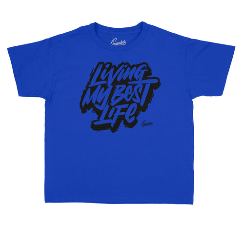 Jordan 12 royal Game sneaker has kids shirts designed to match