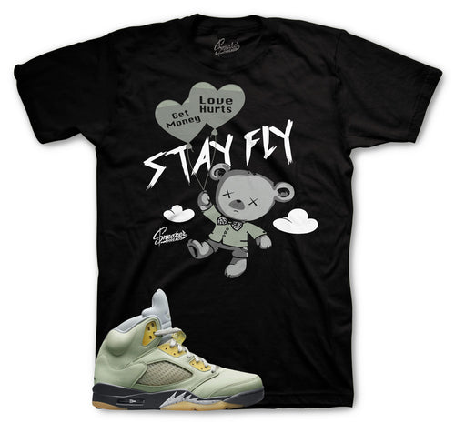Air Jordan 5 Jade Horizon Shirts and Matching Sneaker Tees  For AJ5