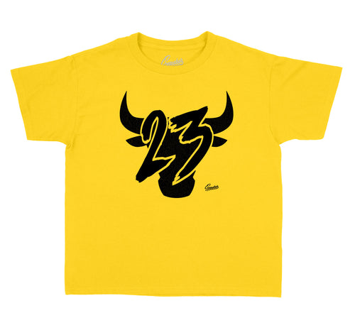 University Gold Joran 12 for kids matching shirts